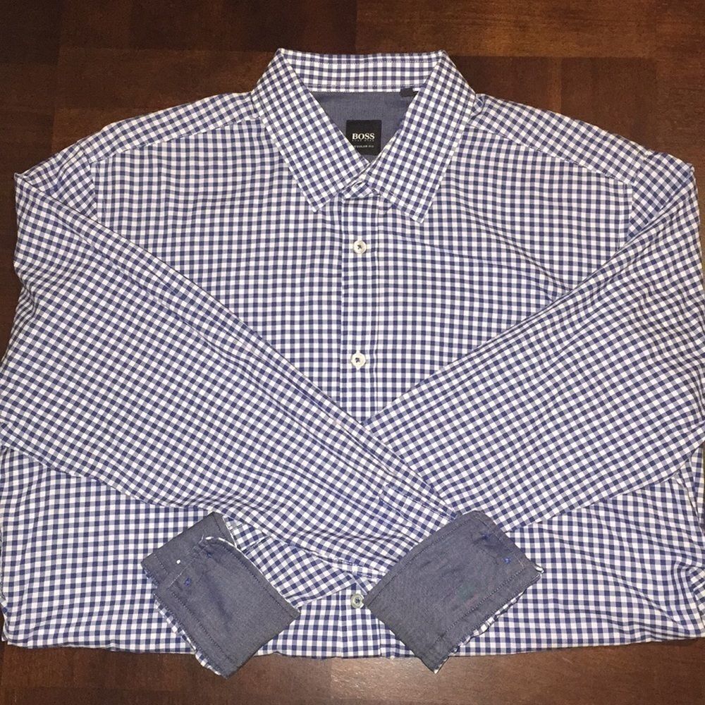 Boss Hugo Boss Plaid Button-Down